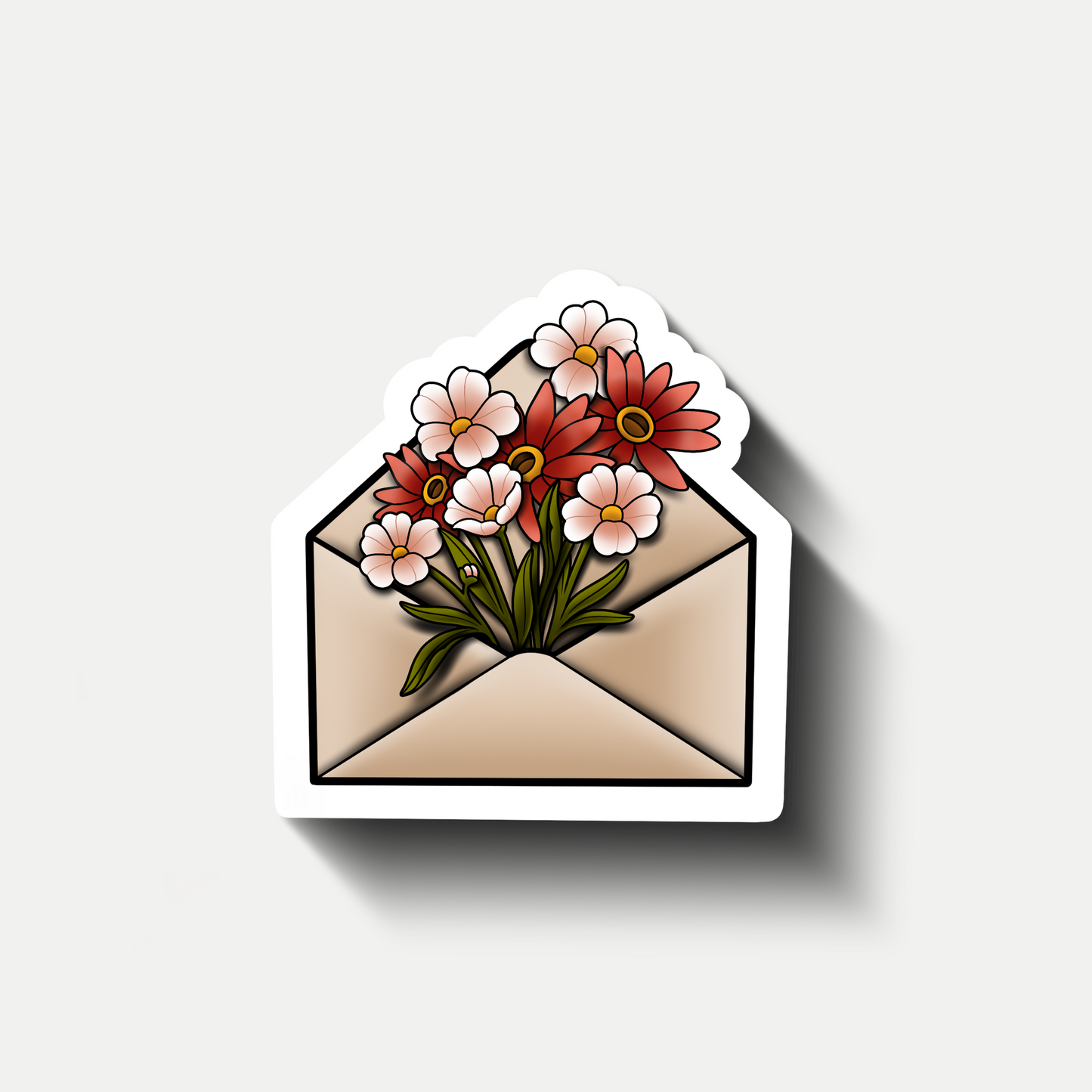 Flower Envelope Stickers