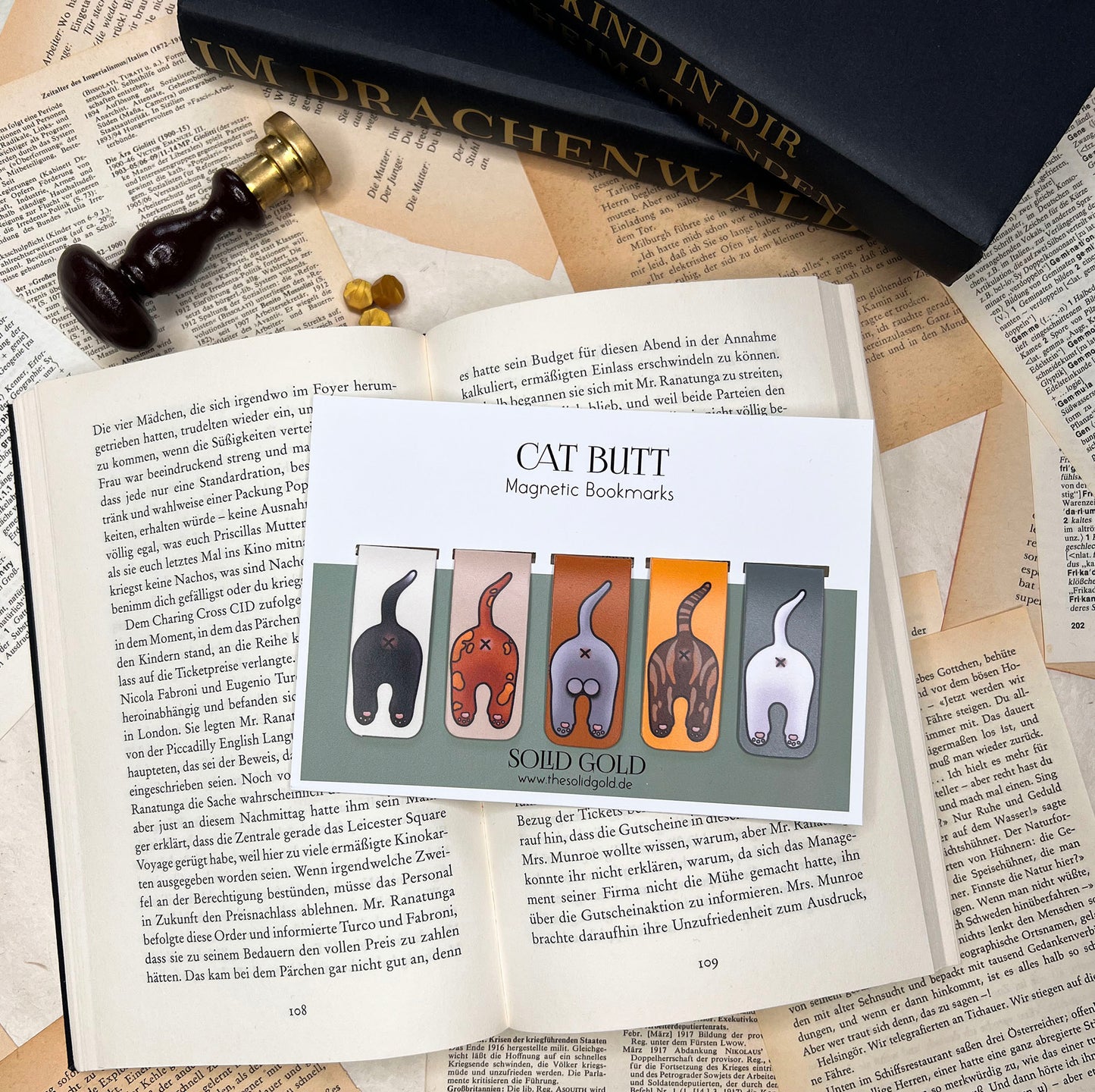 Cat Butt - Magnetic Bookmarks