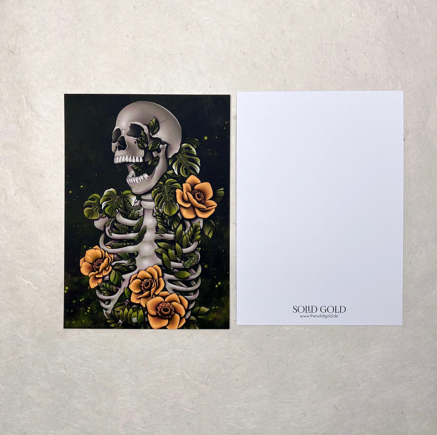 Tropical Skeleton - Postcard