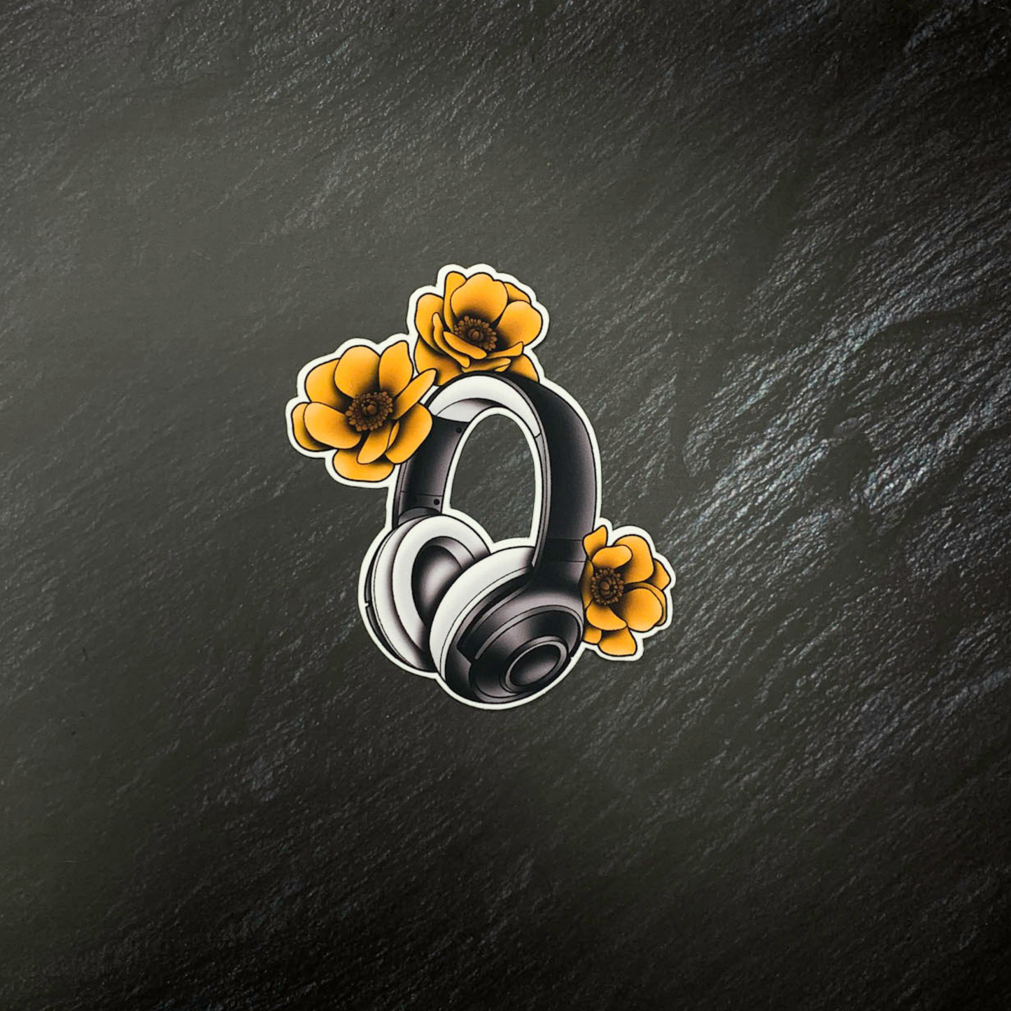 Headset Flower Power - Black