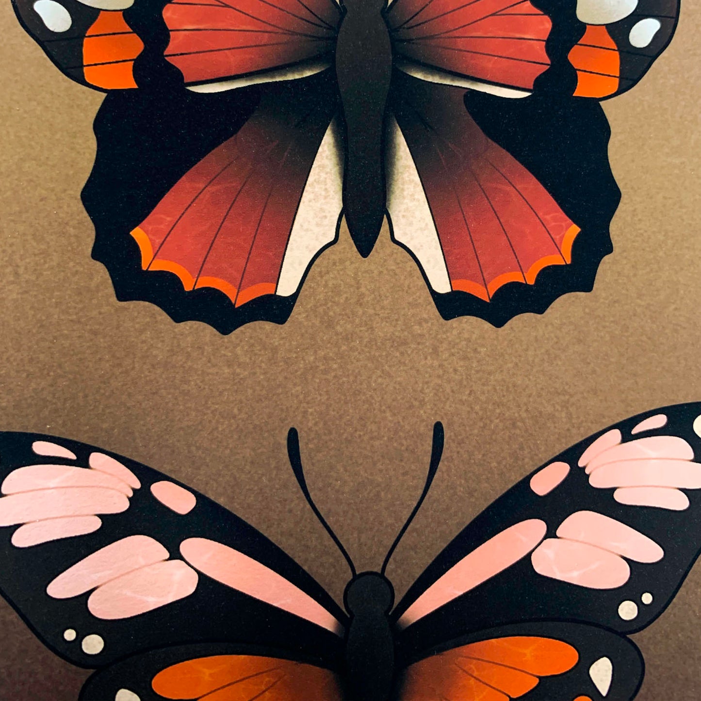 Butterflies - Dusky Pink
